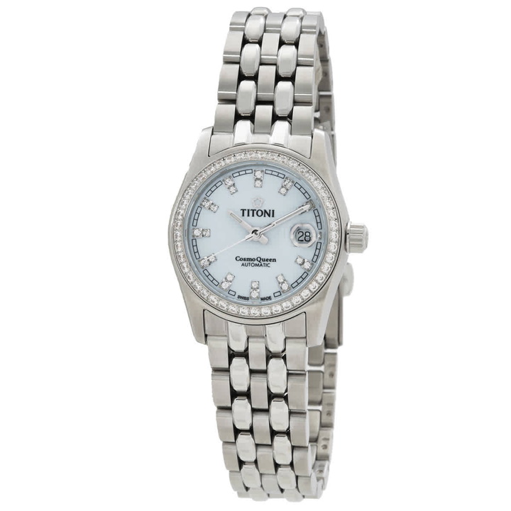 Photo: Titoni Cosmo Automatic White Dial Ladies Watch 729 S-DB-307