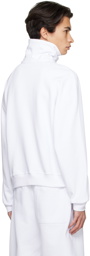 Recto SSENSE Exclusive White Embroidered Sweatshirt