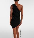 Balmain Ruched one-shoulder minidress