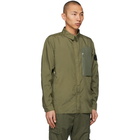 Stone Island Shadow Project Khaki Vented Overshirt