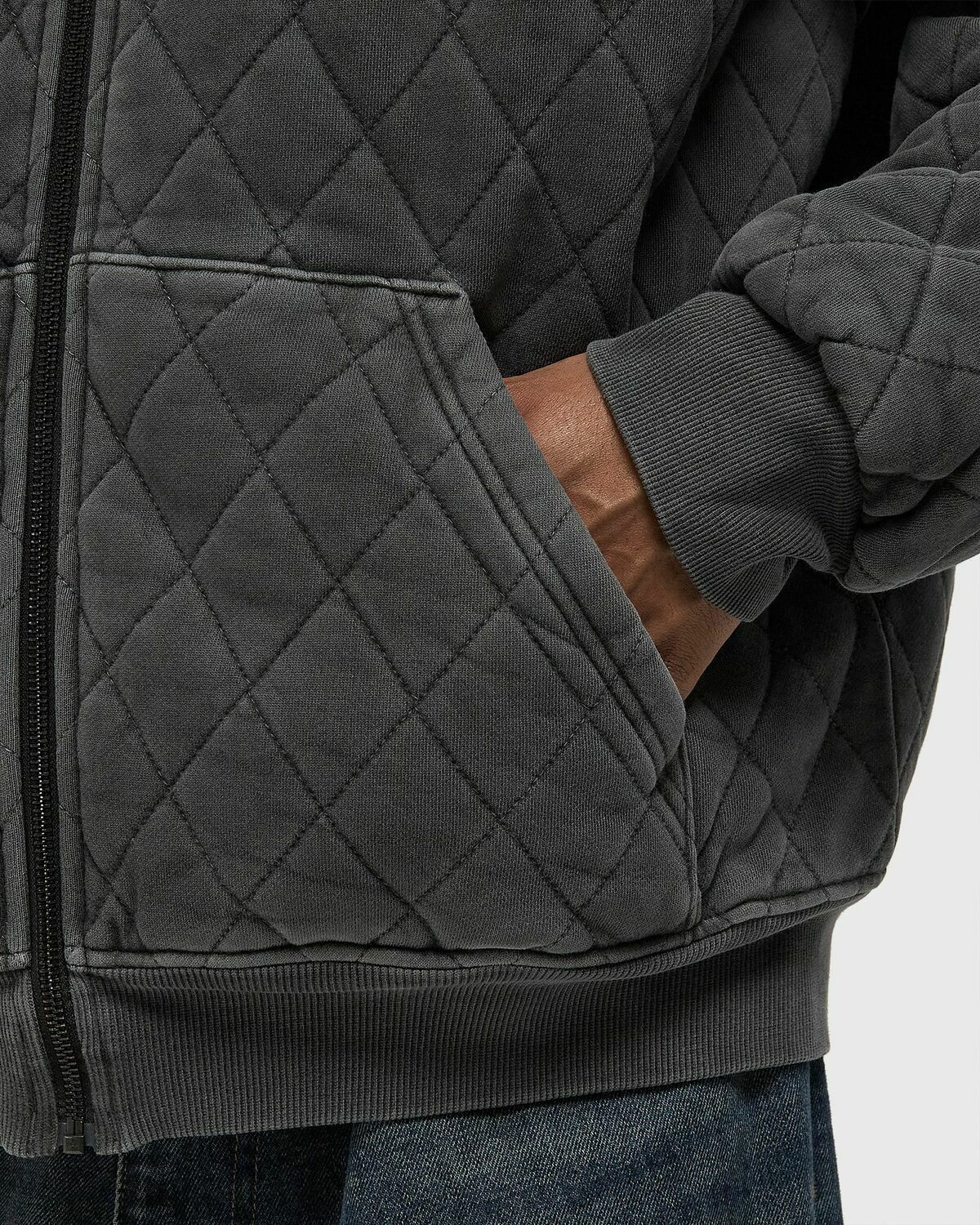 Carhartt WIP Hooded Vista Quilted Sweat Jacket Black Mens Bomber