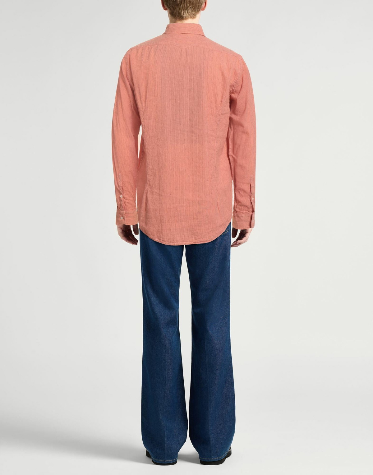 Massimo Alba Mens Shirt in Salmon pink