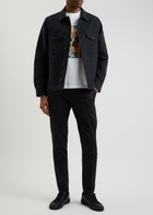 PS Paul Smith Military Cotton-blend Jacket Navy