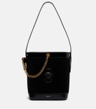 Versace La Medusa suede shoulder bag
