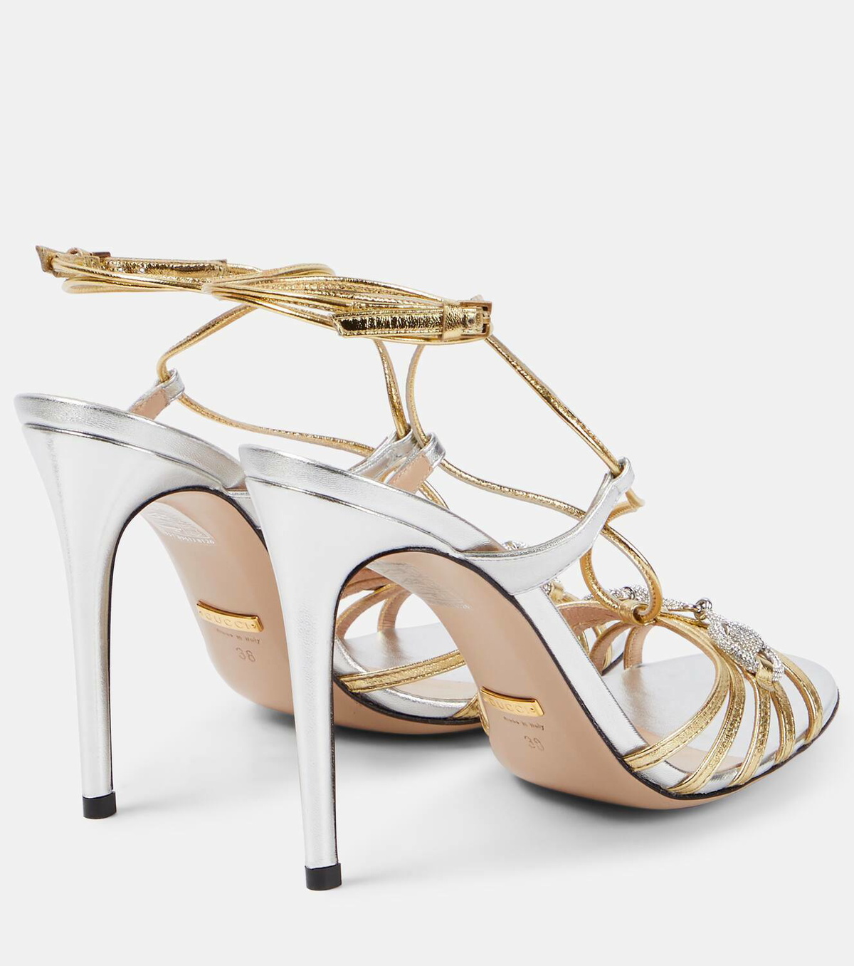 Gucci Horsebit embellished leather sandals Gucci