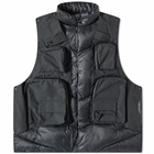 F/CE. Men's 2 Way Diagnoal Down Vest in Black