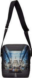 Paul Smith Black 'Mini' Print Flight Messenger Bag