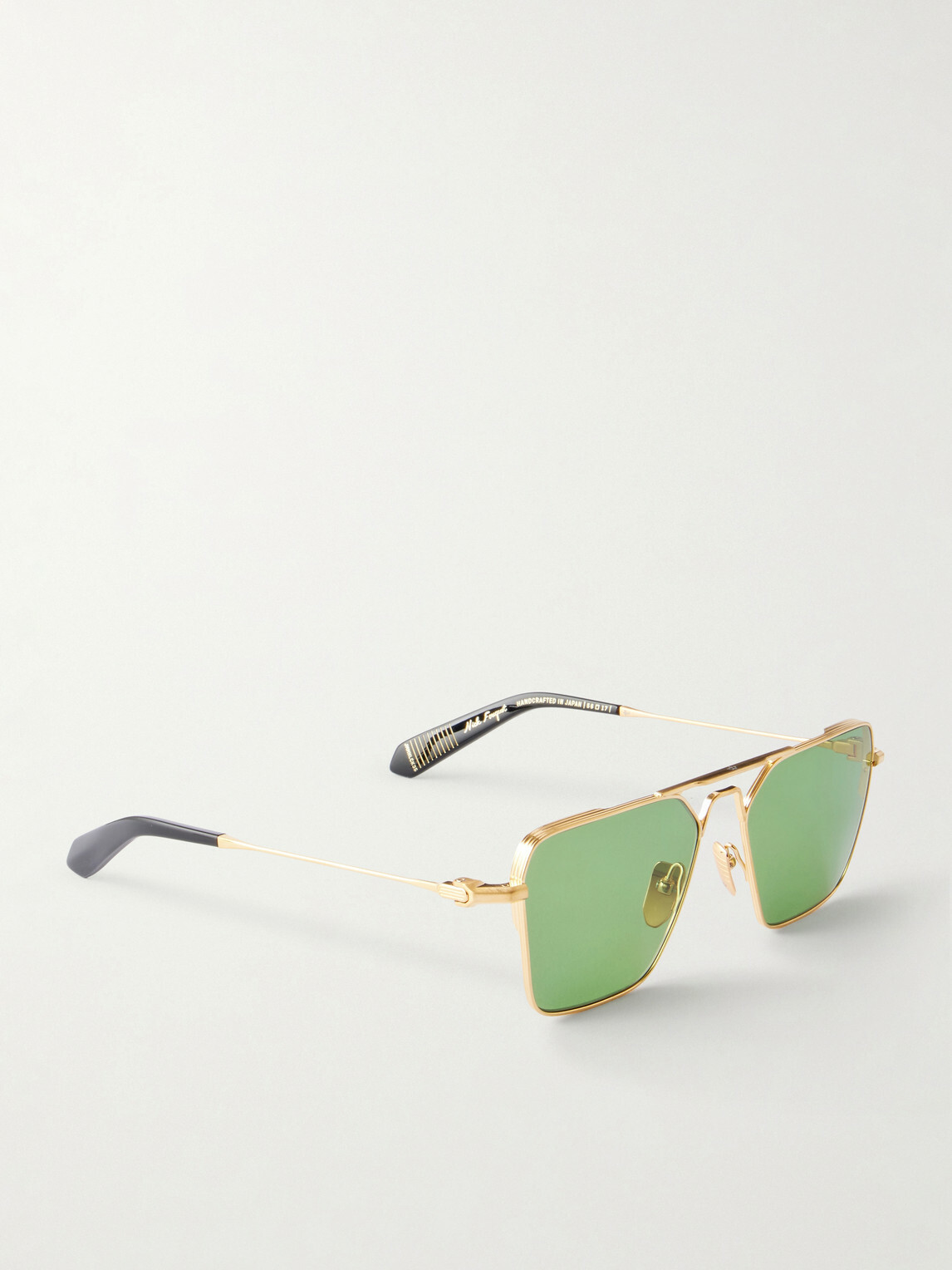 Jacques Marie Mage - Nick Fouquet Nellcôte Square Frame Metal Sunglasses