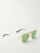Jacques Marie Mage - Nick Fouquet Nellcôte Square Frame Metal Sunglasses