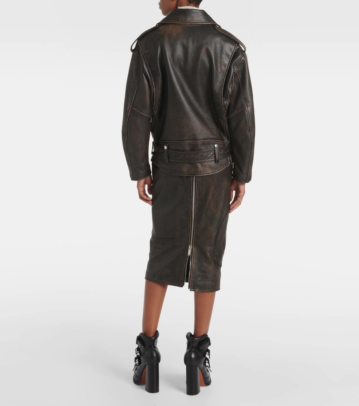 McQueen Leather biker jacket