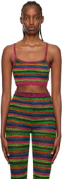 AGR Multicolor Cropped Tank Top