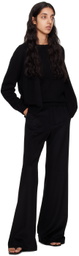 Frenckenberger Black Mini R-Neck Sweater