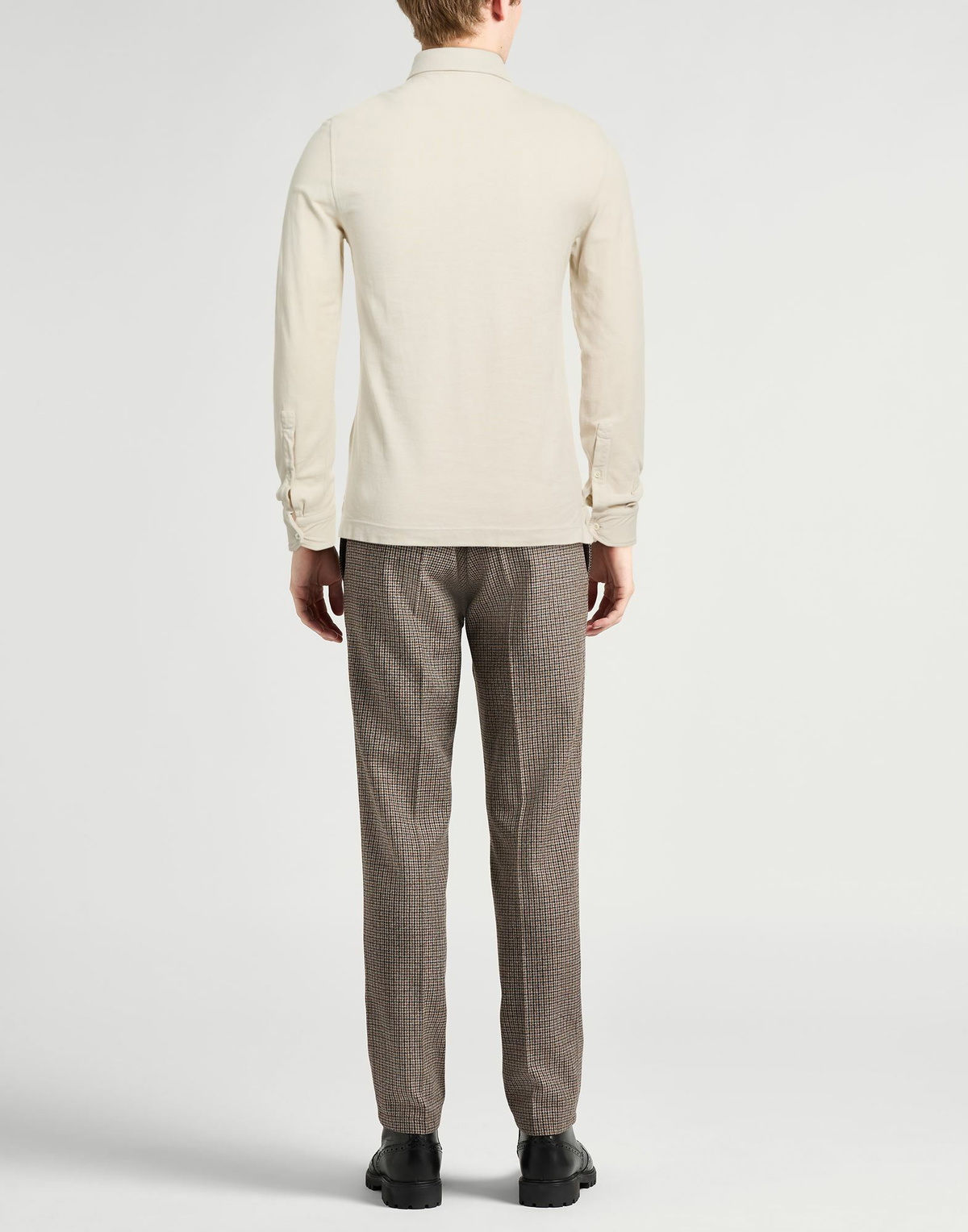 Drumohr Mens Polo shirt Light in Grey