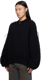 LU'U DAN Black Kingpin Knit Sweater