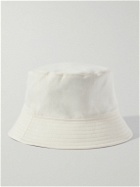 nanamica - Logo-Emboidered Cotton-Blend Twill Bucket Hat - Neutrals