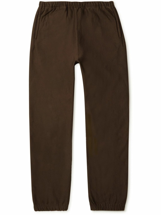 Photo: Auralee - Tapered Cotton-Jersey Sweatpants - Brown