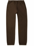 Auralee - Tapered Cotton-Jersey Sweatpants - Brown