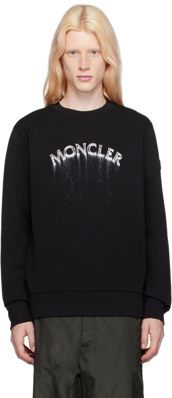Photo: Moncler Black Printed Sweatshirt
