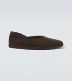 Stòffa Suede slip-on shoes