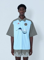 Martine Rose Patchwork Cotton Polo Shirt