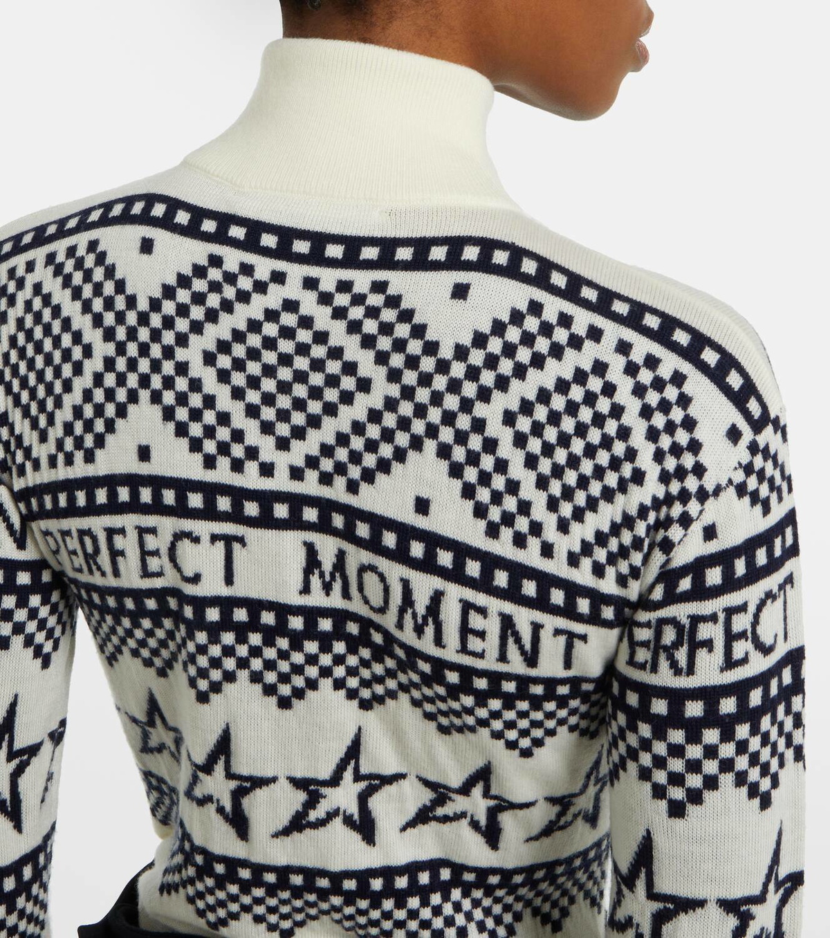 Perfect Moment Wool intarsia bodysuit