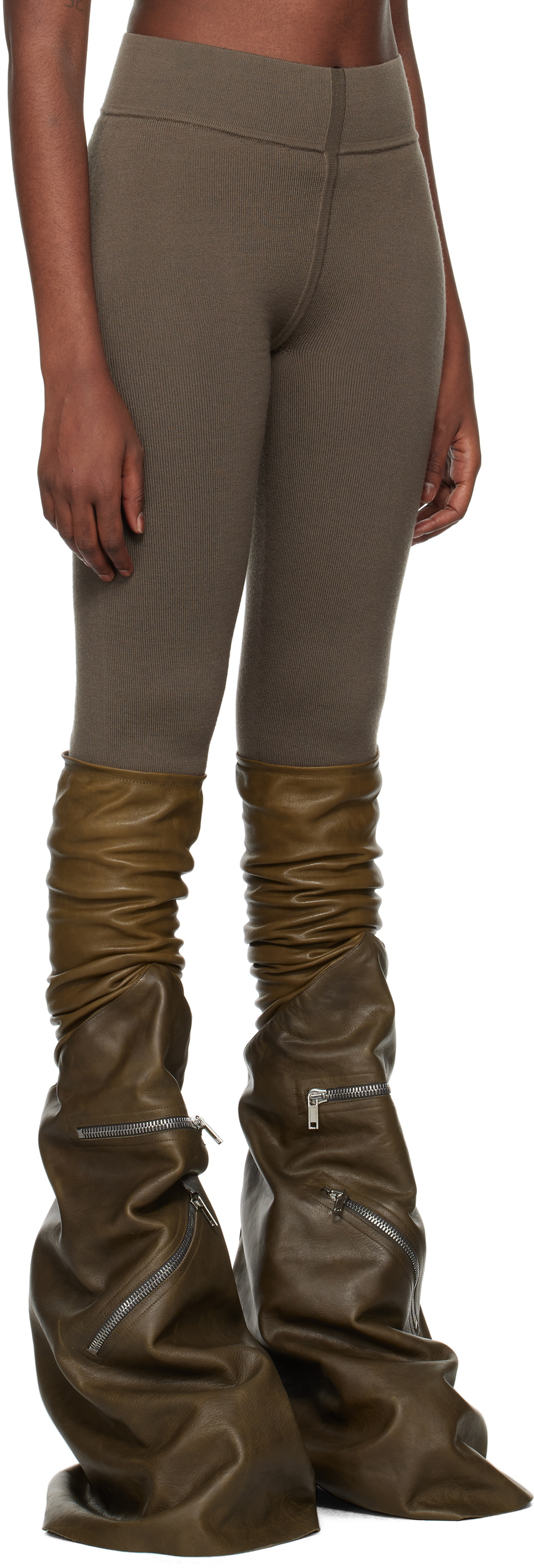 Rick Owens Gray Porterville Leggings