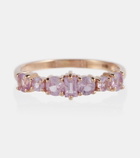 Ileana Makri Rivulet 18kt rose gold ring with sapphires
