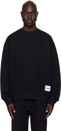 Jil Sander Black Patch Sweatshirt