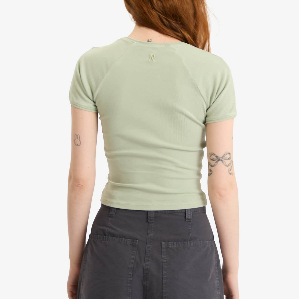 Represent Women's Initial Baby T-Shirt in Desert Sage