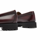 Bass Weejuns Women's 90s Penny Chunky Loafer in Wine Leather