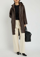 Varley Kirsten Hooded Rainshell Coat Brown