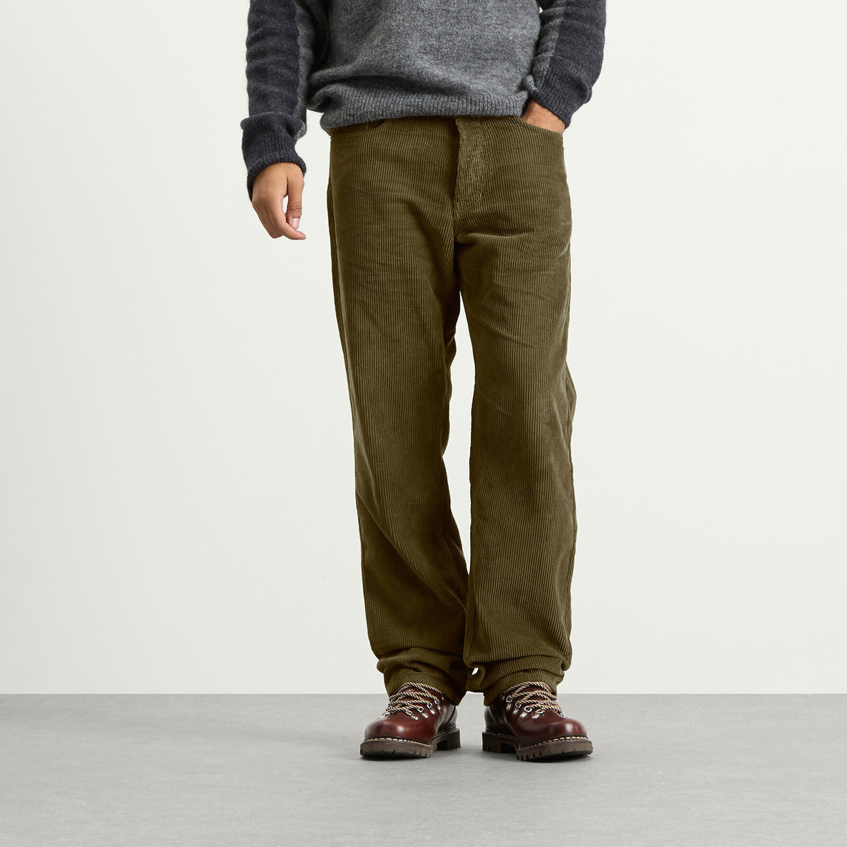 Foret Men's Heath Corduroy Jeans in Stone