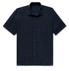 120% - Linen Shirt - Blue