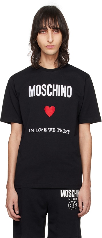 Photo: Moschino Black 'In Love We Trust' T-Shirt