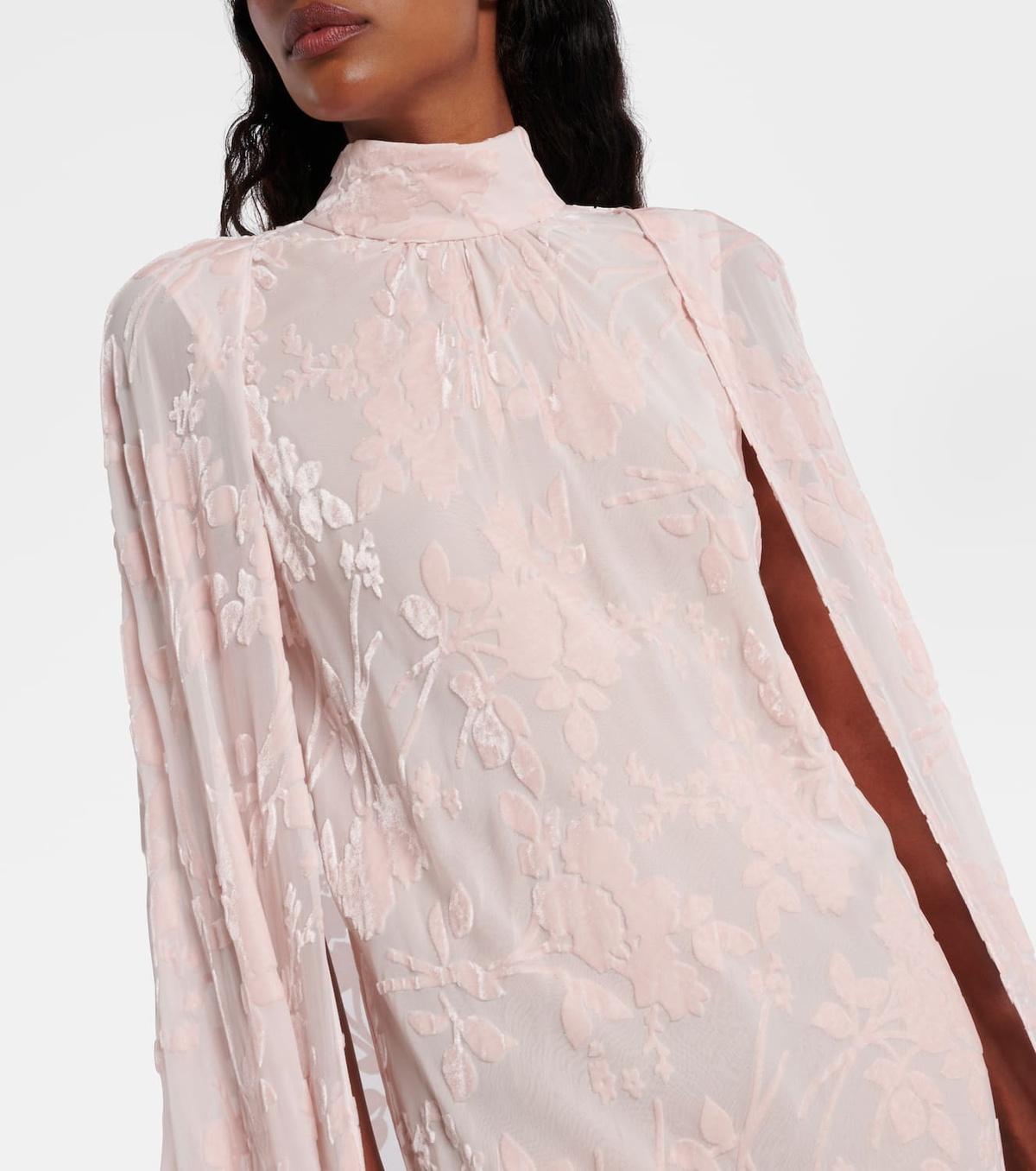 Rodarte Caped velvet devoré gown
