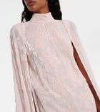 Rodarte Caped velvet devoré gown