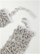 SAINT LAURENT - Silver-Tone Mesh Chain Bracelet - Silver