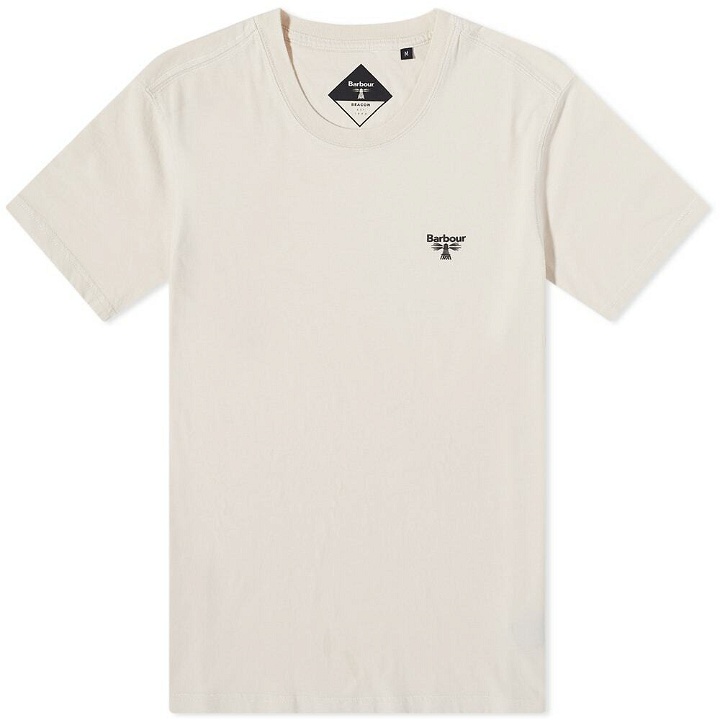 Photo: Barbour Men's Beacon Small Logo T-Shirt in Rainy Day
