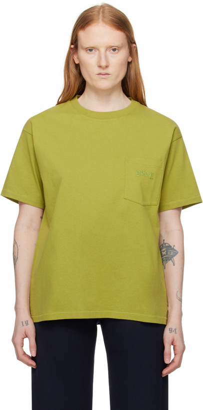 Photo: Bode Green 'Bode' Embroidered T-Shirt