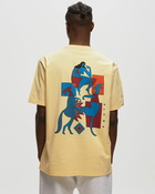 By Parra Down Under T Shirt Yellow - Mens - Shortsleeves