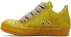 Rick Owens Yellow Low Sneakers