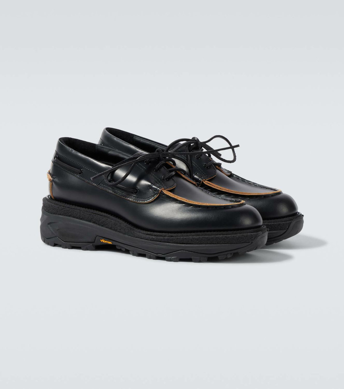 ☆sacai☆関税込♪NEW♪レザー プラットフォーム ローファー