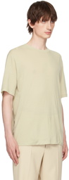 AURALEE Green Super Soft T-Shirt