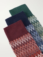 Missoni - Set of Three Crochet-Knit Cotton-Blend Socks - Multi