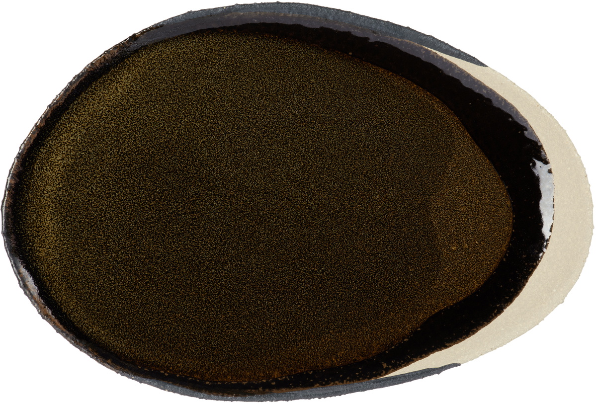 Jars Céramistes Green & Black L Wabi Oval Plate