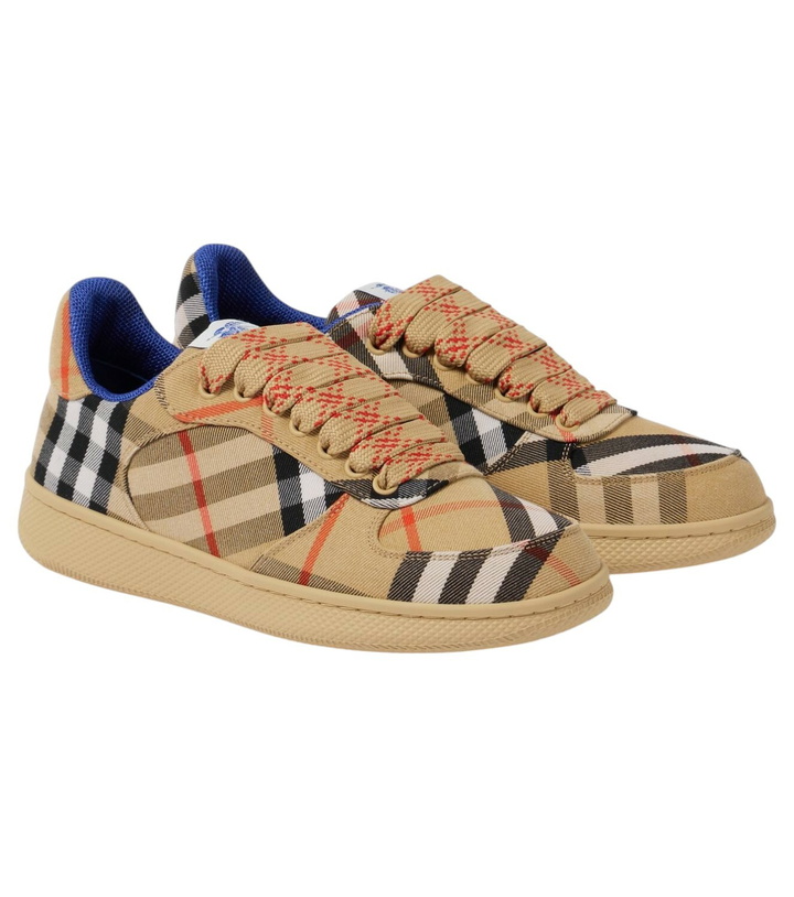 Photo: Burberry Burberry Check canvas sneakers