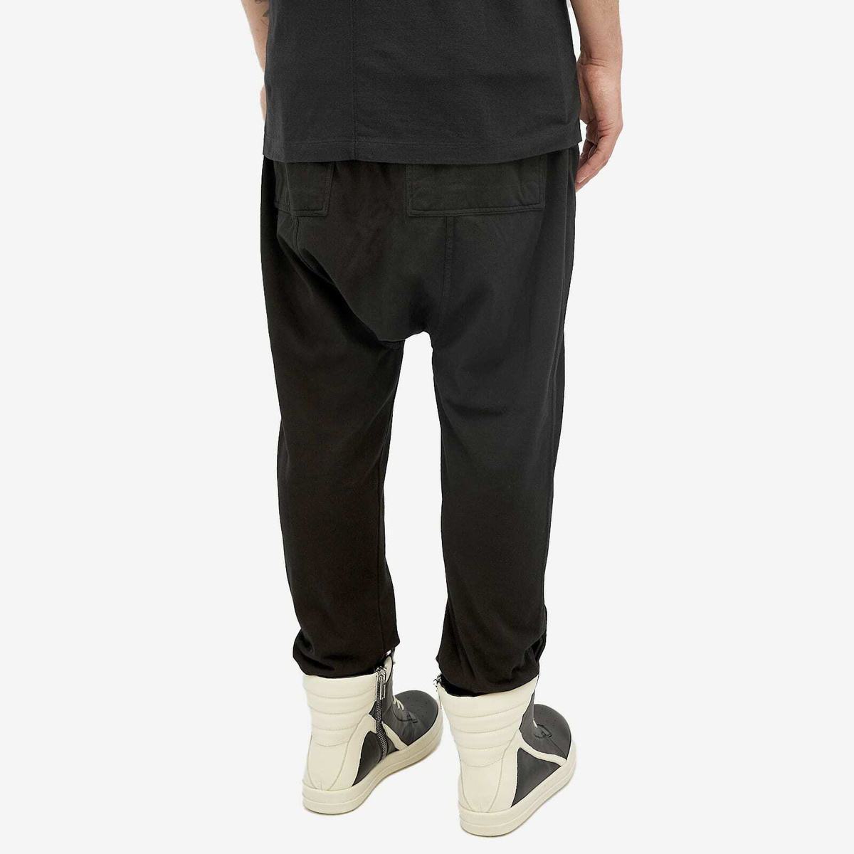 Rick Owens DRKSHDW Men's Prisoner Drawstring Pants in Black Rick