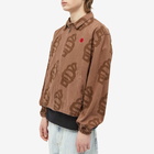 ICECREAM Men's Soft Serve Casual Zip Jacket in Brown