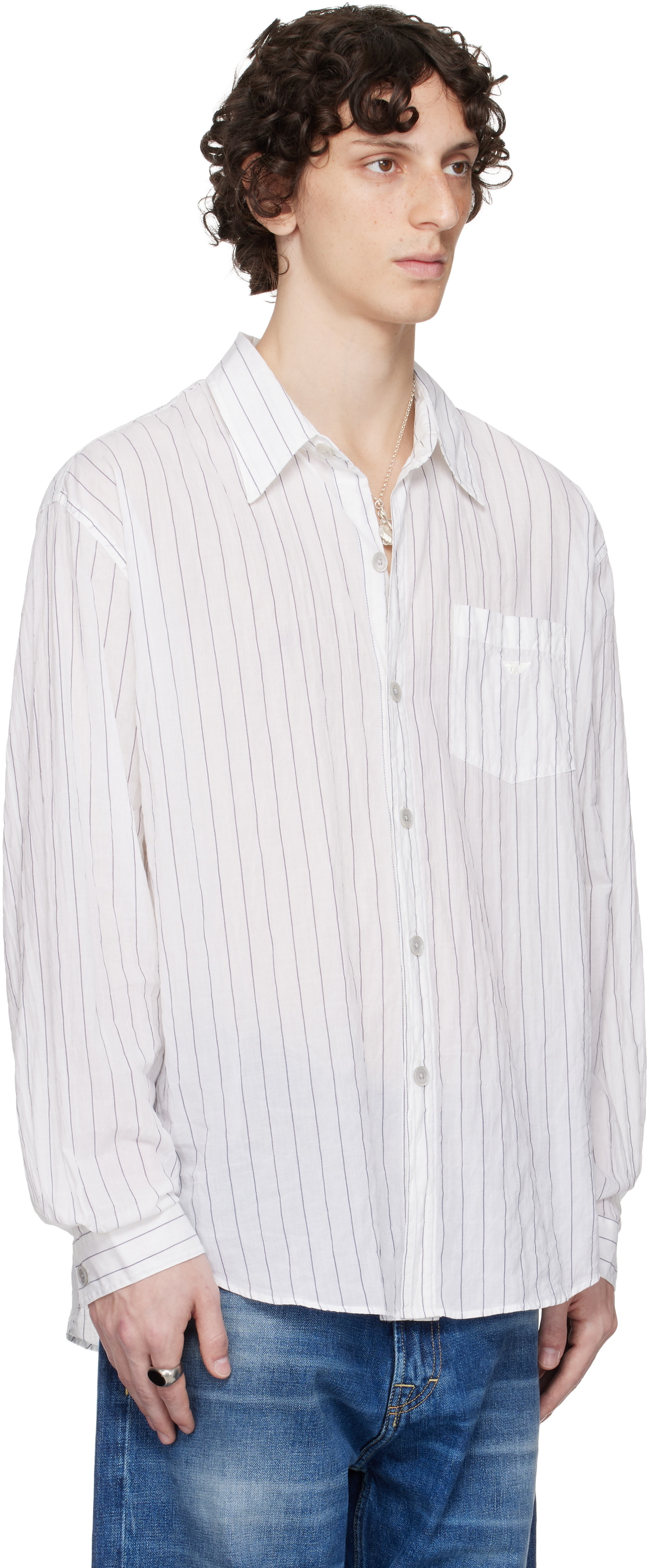 OUR LEGACY WORK SHOP Emporio Armani White Garibaldi Shirt Our Legacy