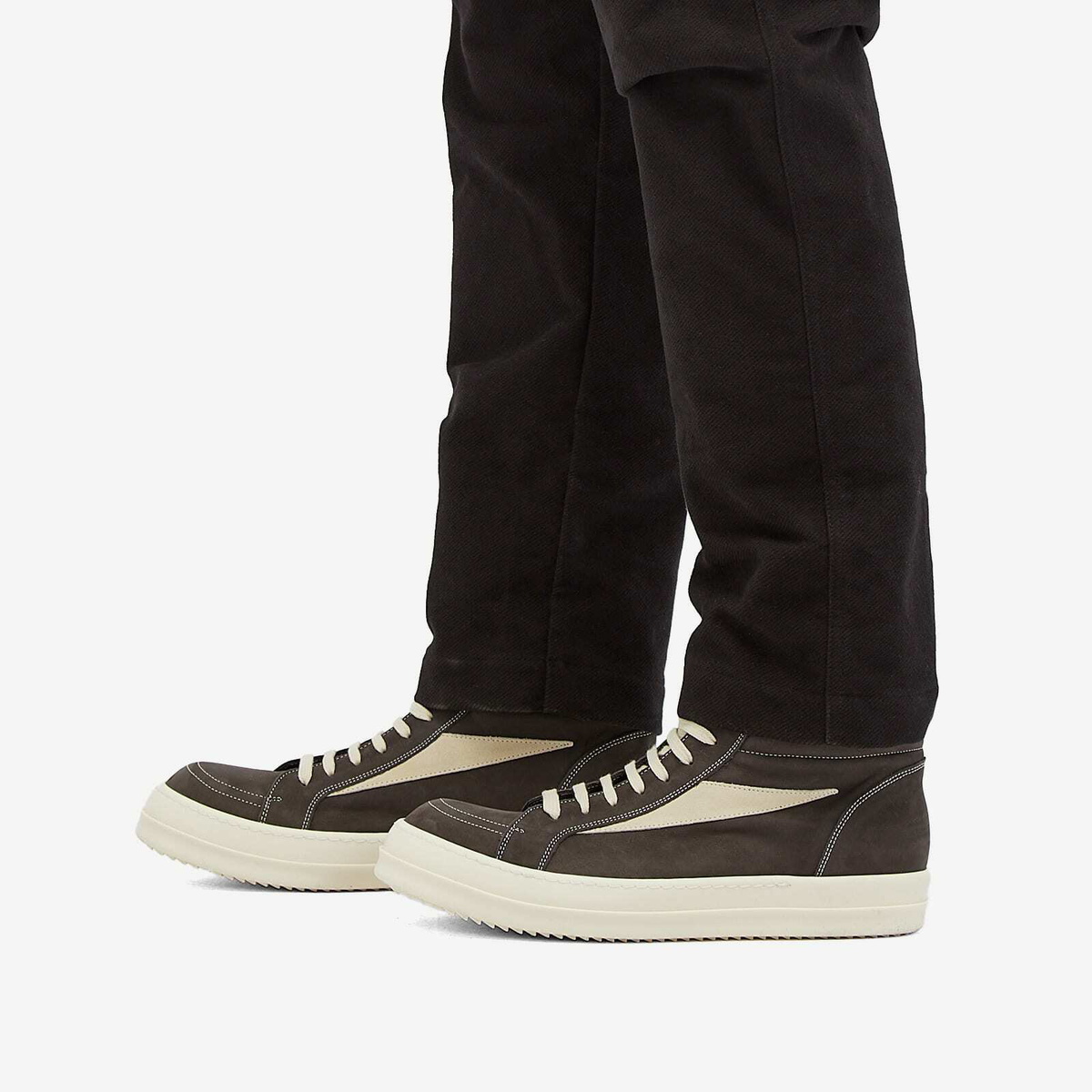 新品 Rick Owens HIGH VINTAGE SNEAKS Rick Owens trainers Vintage High Sneaks men's gray color